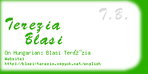 terezia blasi business card